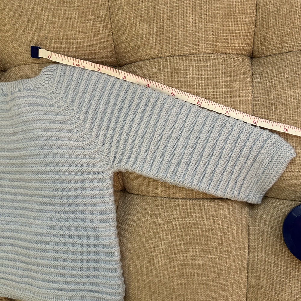Never Worn NWOT Martin Aranda Take Me Home Dusty Blue Knit 0-3m 3 Piece Set - Picture 9 of 10